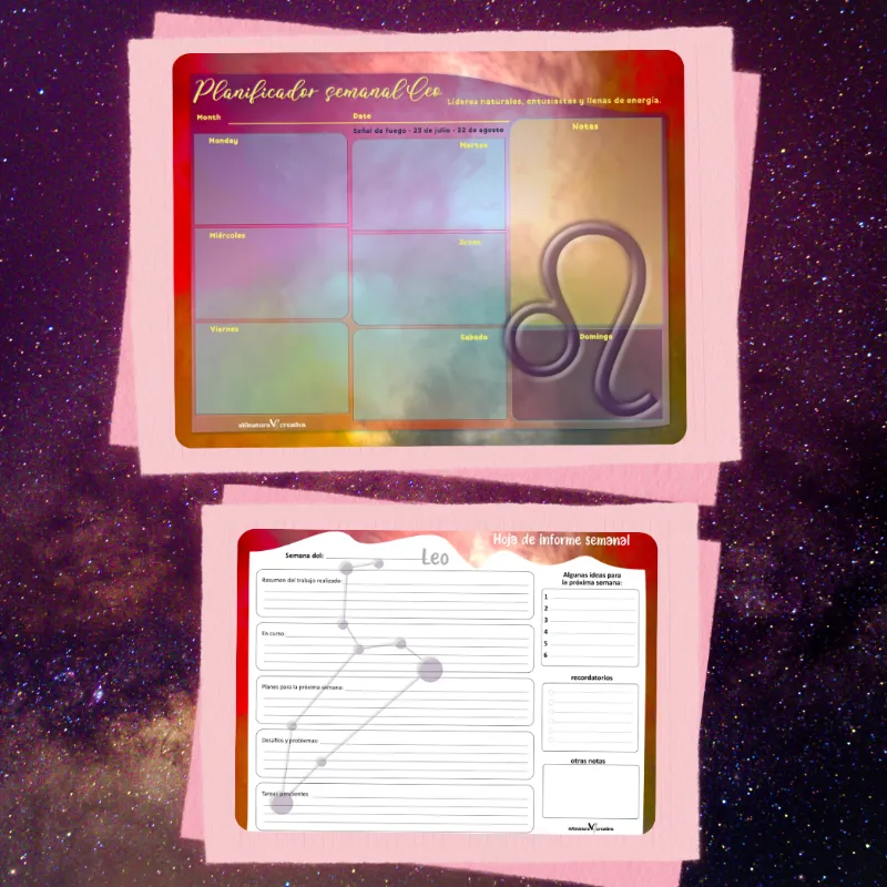 ♌ Leo Zodiac Weekly Planner