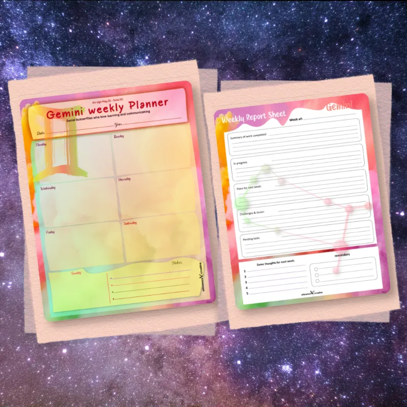 ♊ Gemini Zodiac Weekly Planner